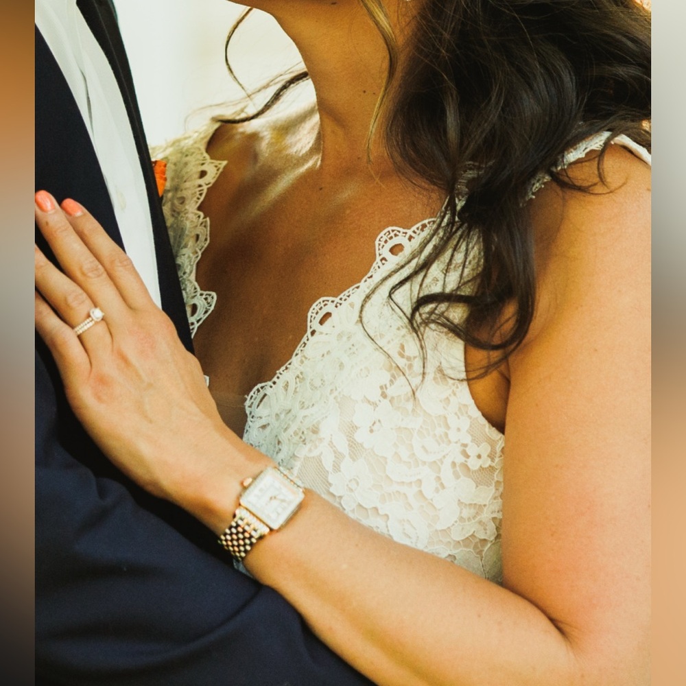 Michele Deco Madison Diamond & Two-Tone Pink Gold and Stainless Steel Watch - Picture 12 of 12
